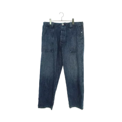 Chrome Hearts Cross Button Fatigue Denim Pants "Indigo"