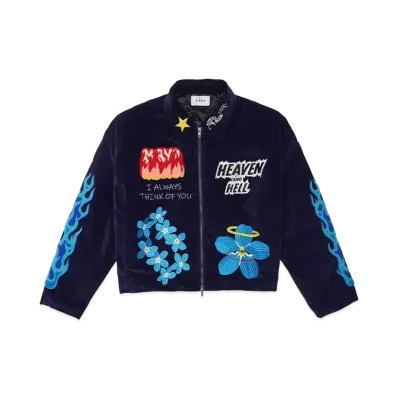 MAYO Embroidery Souvenir Harrington Jacket "Navy"