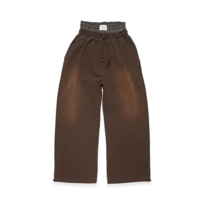 Acne Studios Layered Logo Sweatpants "Dark Brown"