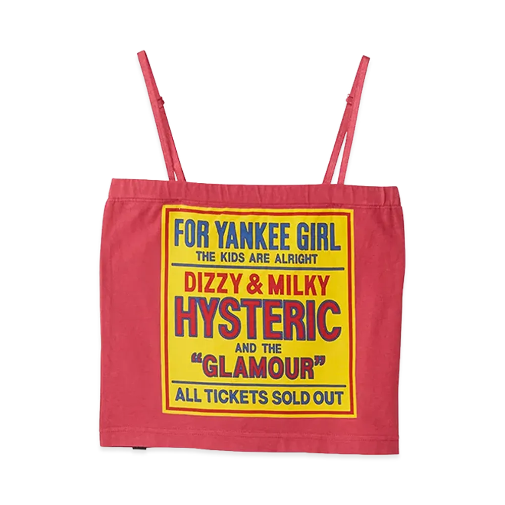 HYSTERIC GLAMOUR Women's Dizzy & Milky Camisole "Pink"