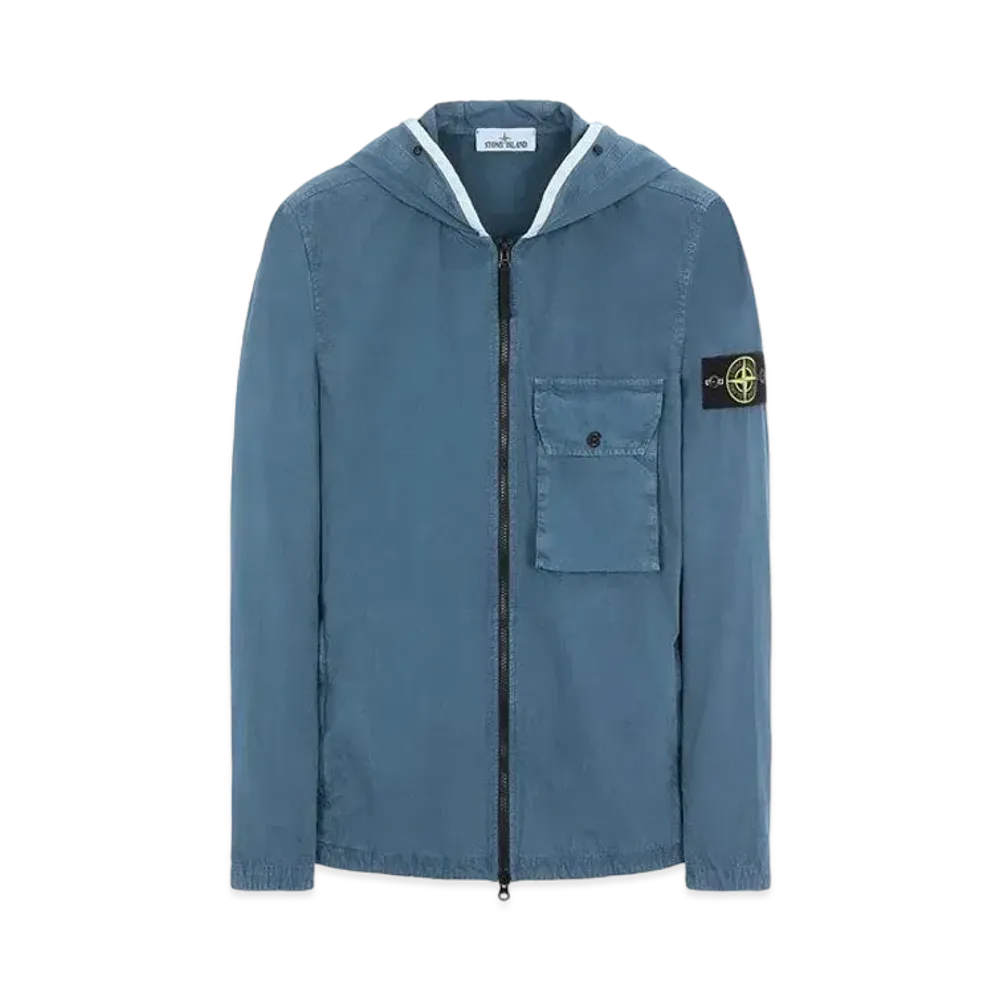 Stone Island 114WN BRUSHED COTTON CANVAS_'OLD' EFFECT "Teal"