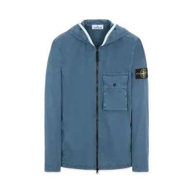 Stone Island 114WN BRUSHED COTTON CANVAS_'OLD' EFFECT "Teal"