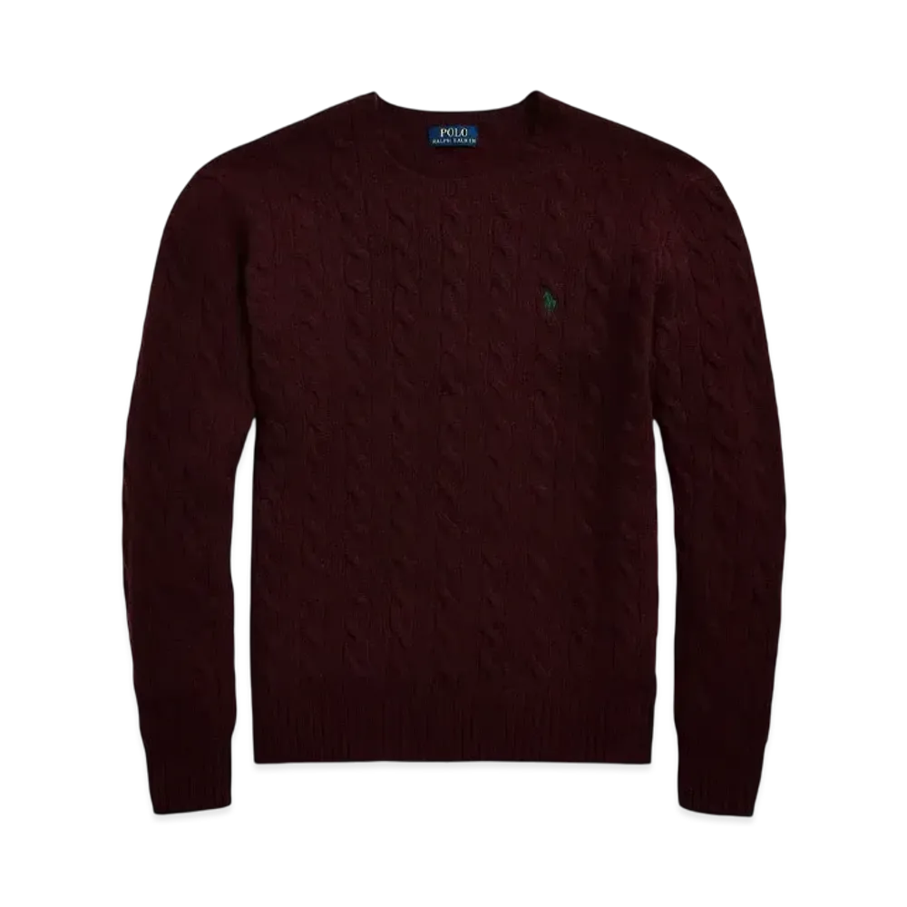 Polo Ralph Lauren Cable Wool Casmere Sweater "Red"