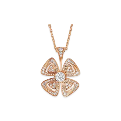 BVLGARI Fiorever Necklace "Pink Gold"