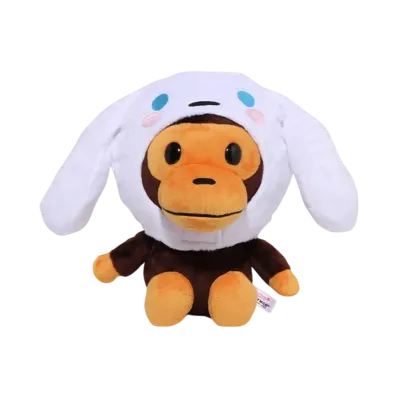 A BATHING APE Baby Milo x Cinnamoroll Plush Doll "White"