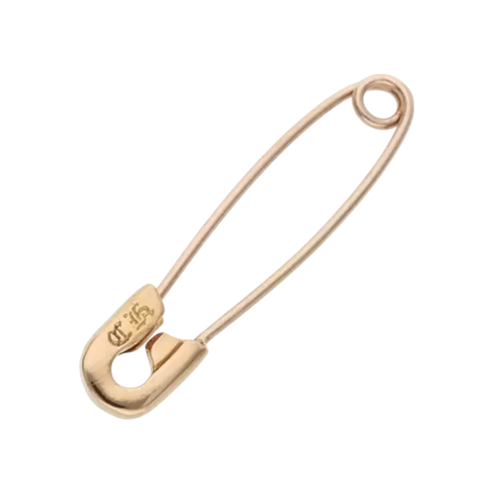 Chrome Hearts 22K Small Safety Pin Charm "Gold"