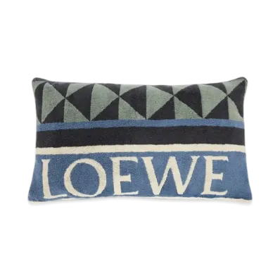 LOEWE Cushion "Navy Blue/Multicolor"