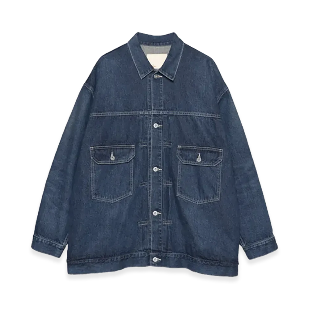 Graphpaper minus Recycled Cotton Denim Jacket "Dark Fade"