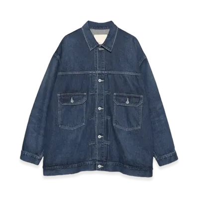 Graphpaper minus Recycled Cotton Denim Jacket "Dark Fade"