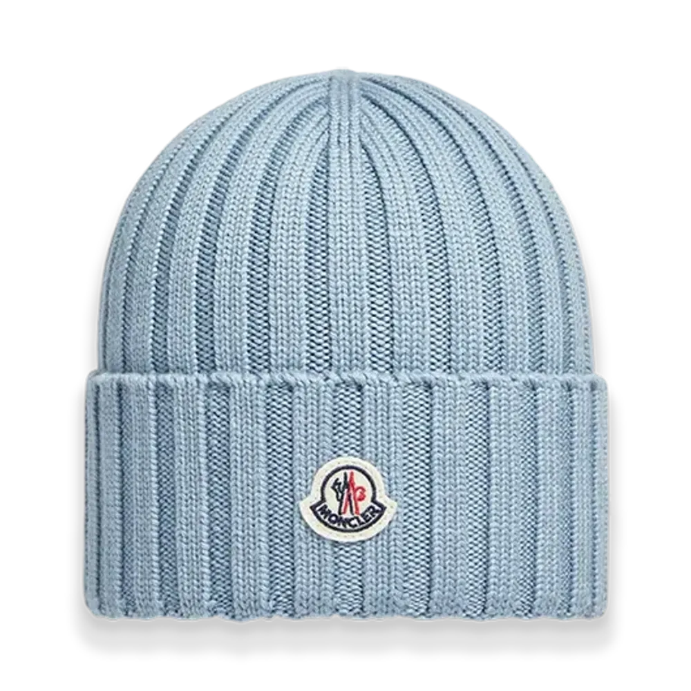 MONCLER Wool Beanie "Blue"