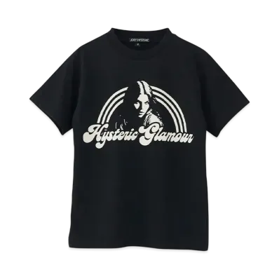 HYSTERIC GLAMOUR Kids Hg Rainbow T-Shirt "Black"