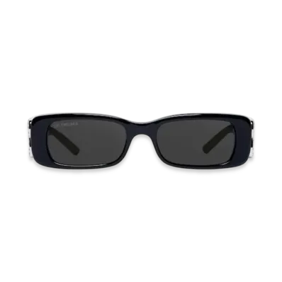 BALENCIAGA Dynasty Rectangle Sunglasses "Black"