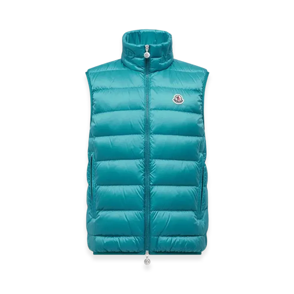 MONCLER Rocoque Down Gilet "Turquoise"