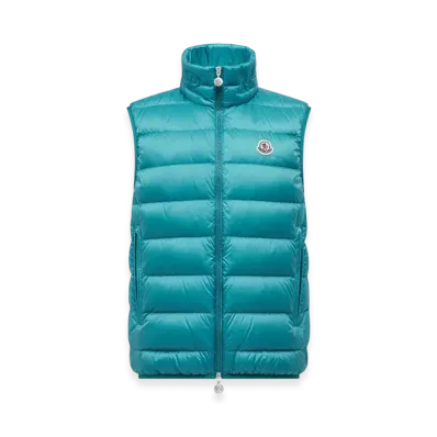 MONCLER Rocoque Down Gilet "Turquoise"