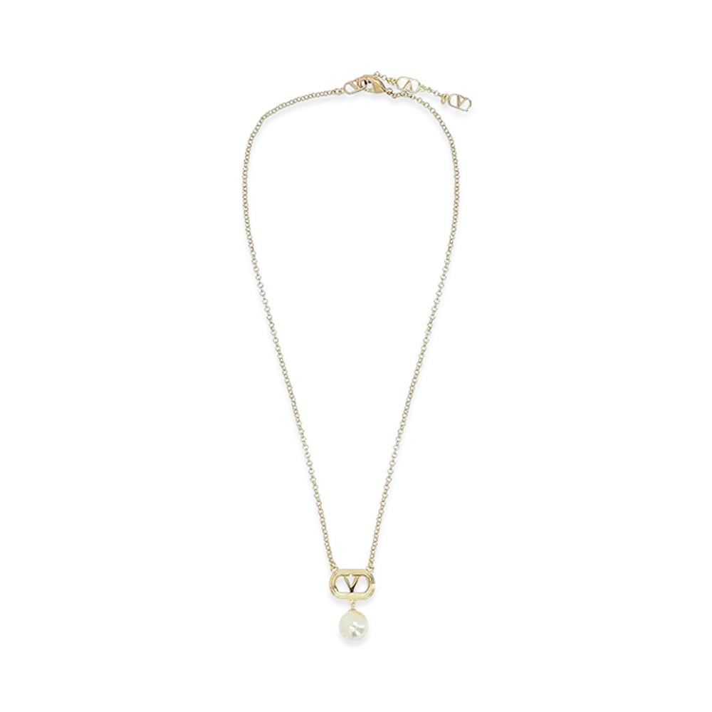 Valentino Garavani Women's Vlogo Signature Necklace "Gold"