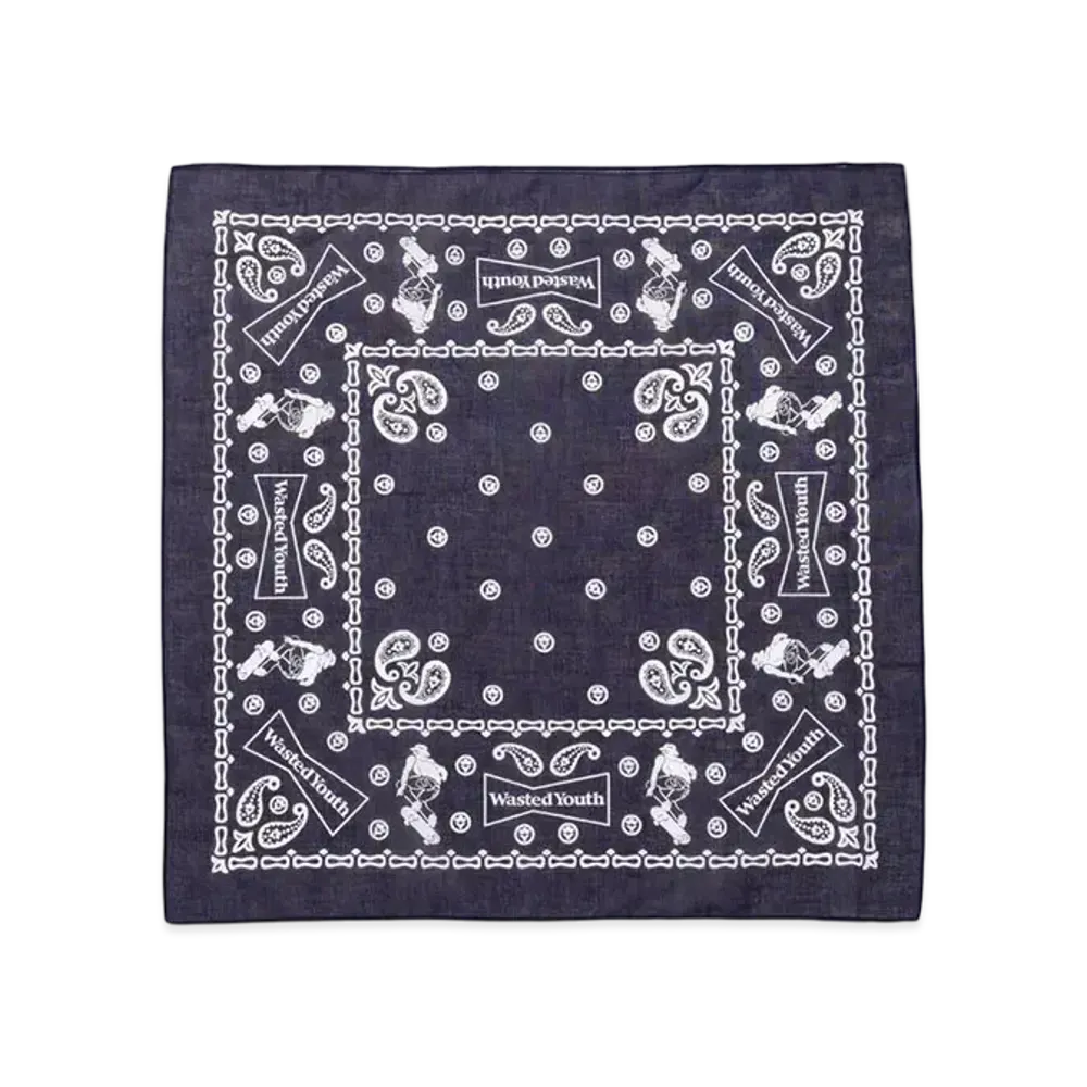 Wasted Youth Bandanna "Navy" / VERDY