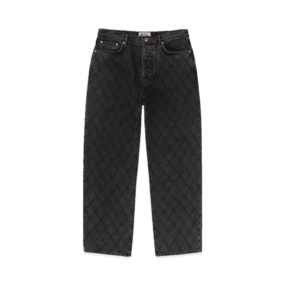 Stussy Big Ol' Jean Quilted Denim "Black "