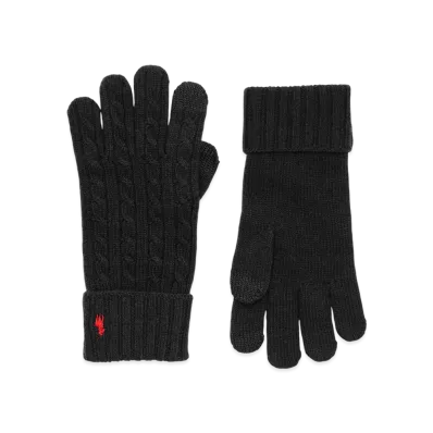 Polo Ralph Lauren Knit Gloves "Black"