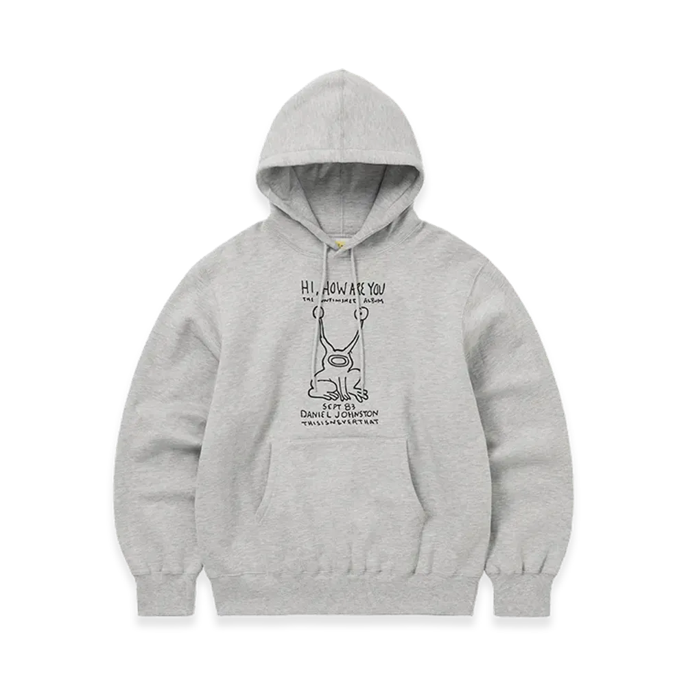 thisisneverthat x Daniel Johnston Frog Hoodie "Heather Grey"