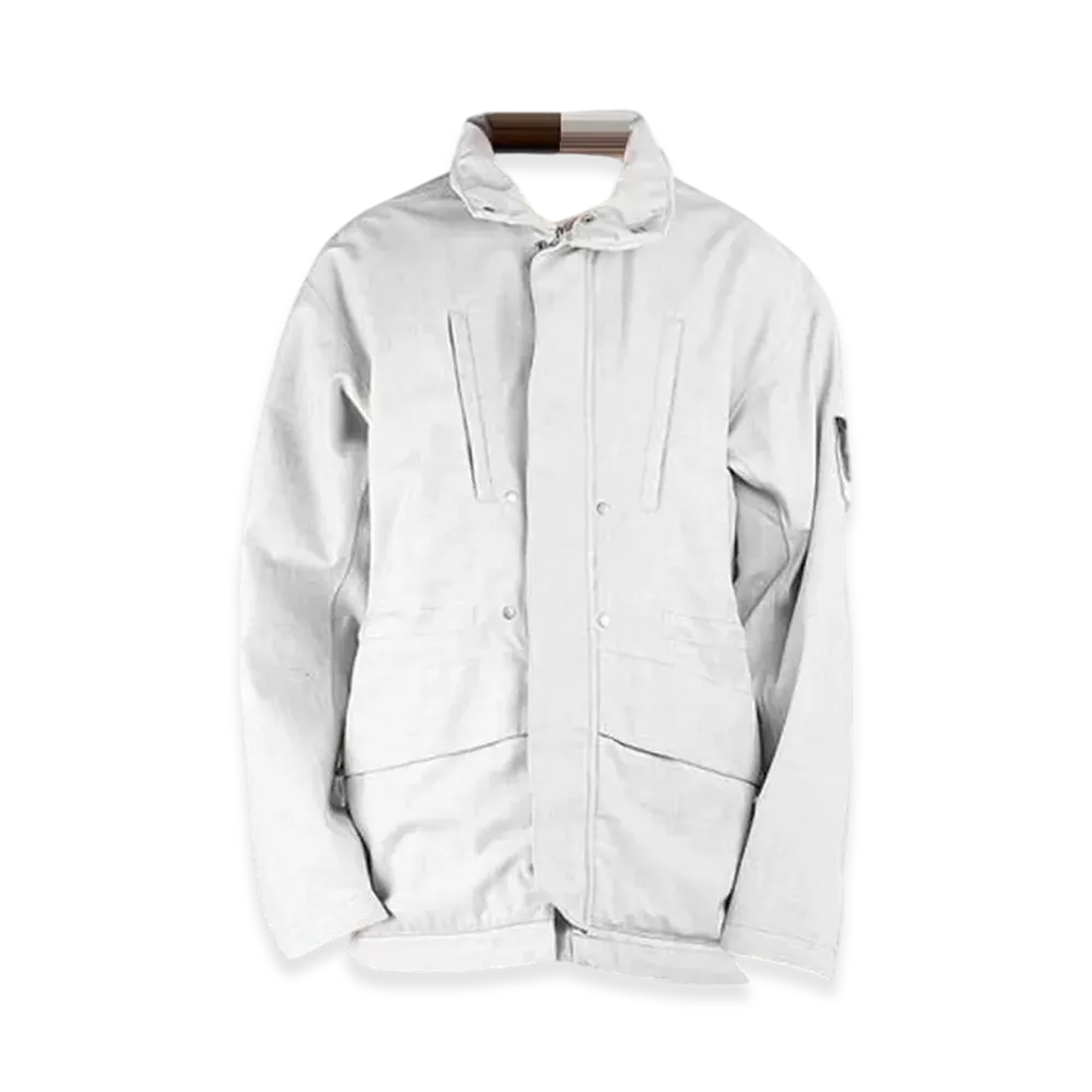 Stone Island 40201 Shadow Wappen Zip Up Jacket - 21FW "White"