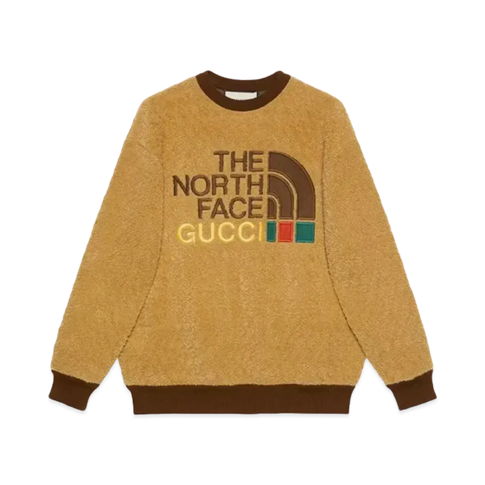 GUCCI x The North Face Faux Fur Sweatshirt "Brown"