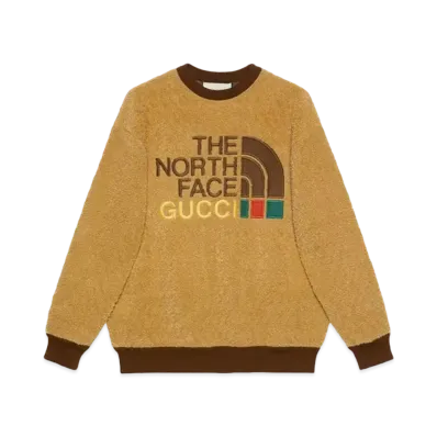 GUCCI x The North Face Faux Fur Sweatshirt "Brown"