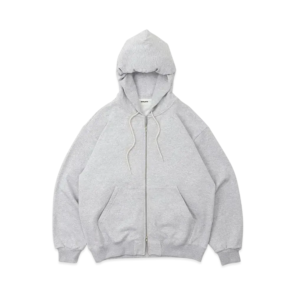 everyone Cotton Zip Up Hoodie "Ash Heather"