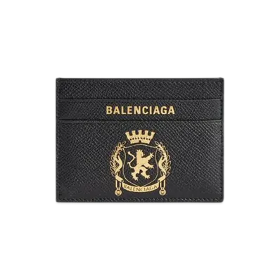 BALENCIAGA Passport Card Holder "Black"