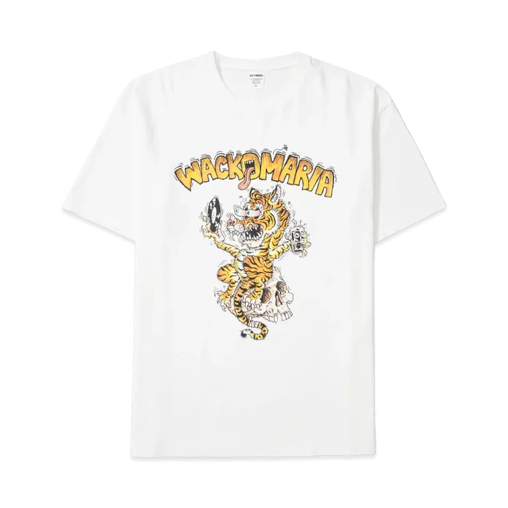 WACKO MARIA x Tim Lehi Washed Heavy Weight T-Shirt "White"