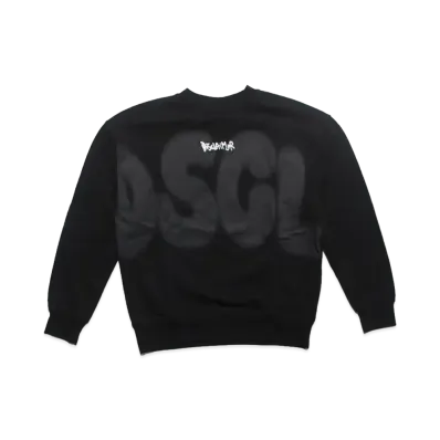 DISCLAIMER MAGLIA UOMO GIROCOLLO IN FELPA "NERO"