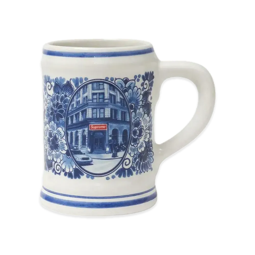 Supreme x Royal Delft 190 Bowery Beer Mug "Blue"
