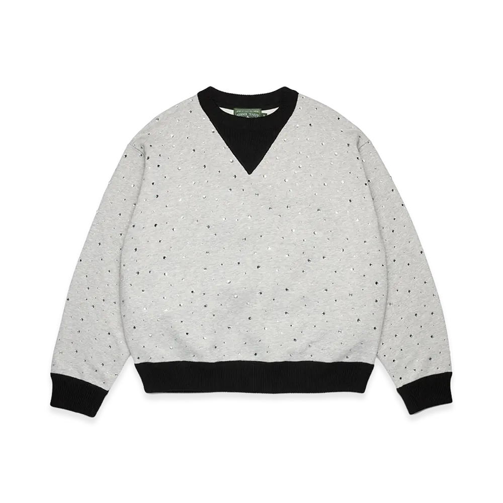 DENIM TEARS Crystal Crewneck Knit Sweater "Black"