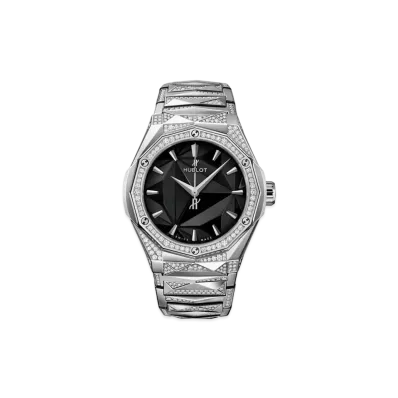 HUBLOT Classic Fusion Orlinski Bracelet Titanium Alternative Pave 40mm