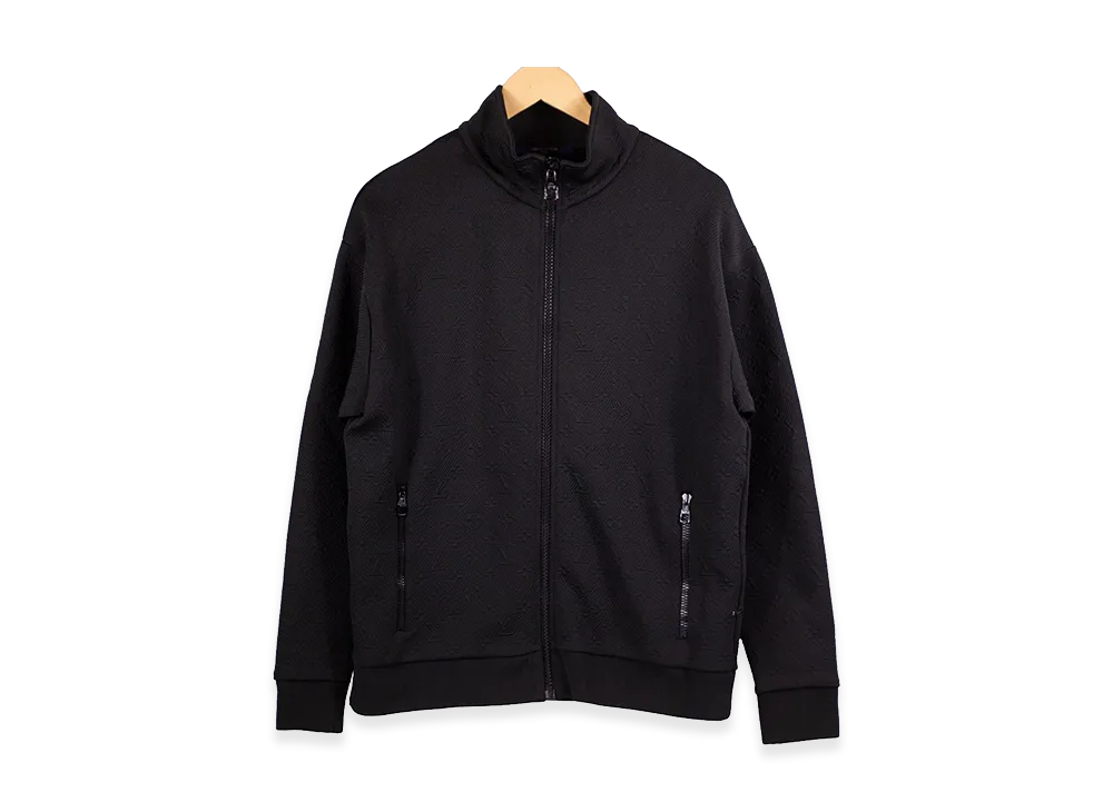ルイヴィトン エンボッシング モノグラム トラックジャケット "ブラック" RM222Q XHM HJY45W