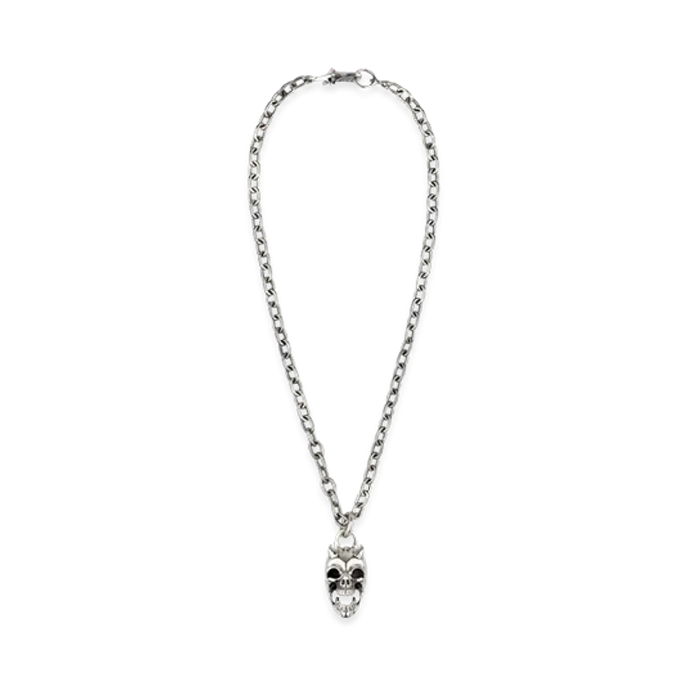 THUG CLUB TC Riding Skull Necklace "Silver"