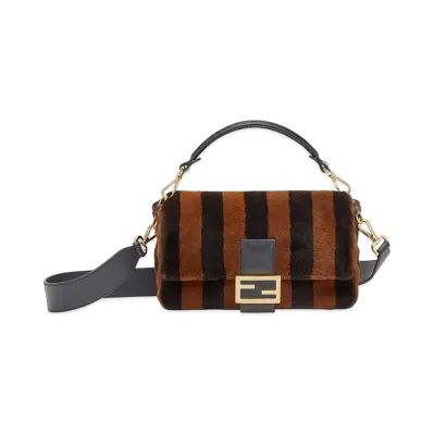 FENDI Baguette Mink Bag "Multicolor"