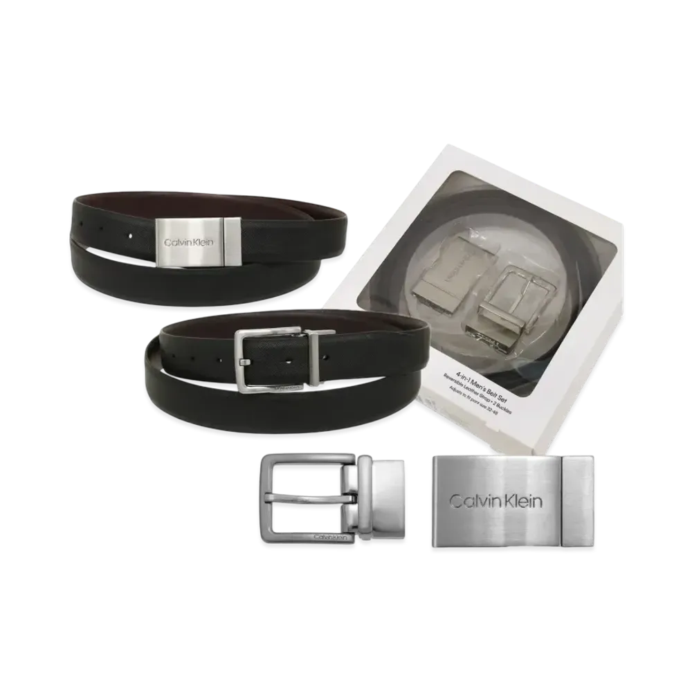 Calvin Klein Belt Reversible With Box "Black/Brown"