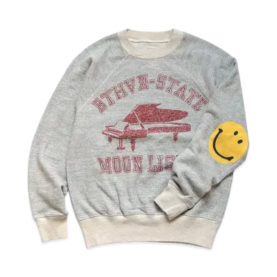 KAPITAL TOP BEAUTYY LAGRANGE CREW SWEAT (MOONLIGHT) "Gray"