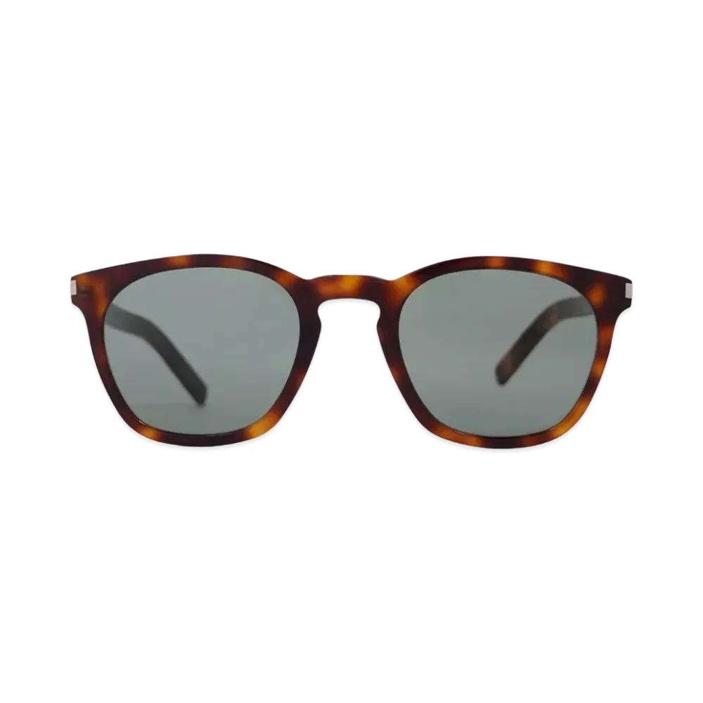 SAINT LAURENT SL 28 SLIM-002 Front: :"HAVANA" Temple: "HAVANA" Lens: "GREEN"
