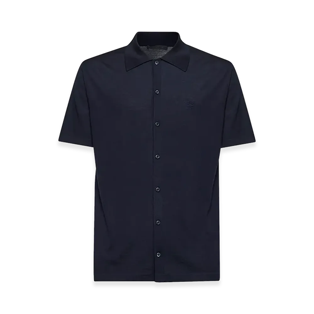 PRADA Short Sleeve Shirts "Dark Blue"