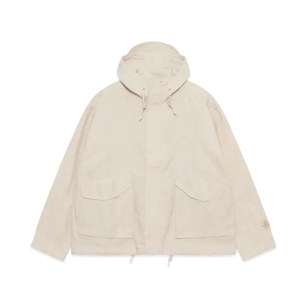 Stussy Short Parka Waxed Linen "Natural"