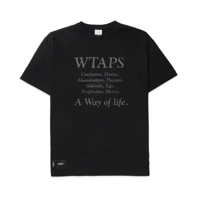 WTAPS Containing 01 / SS / Cotton "Black"