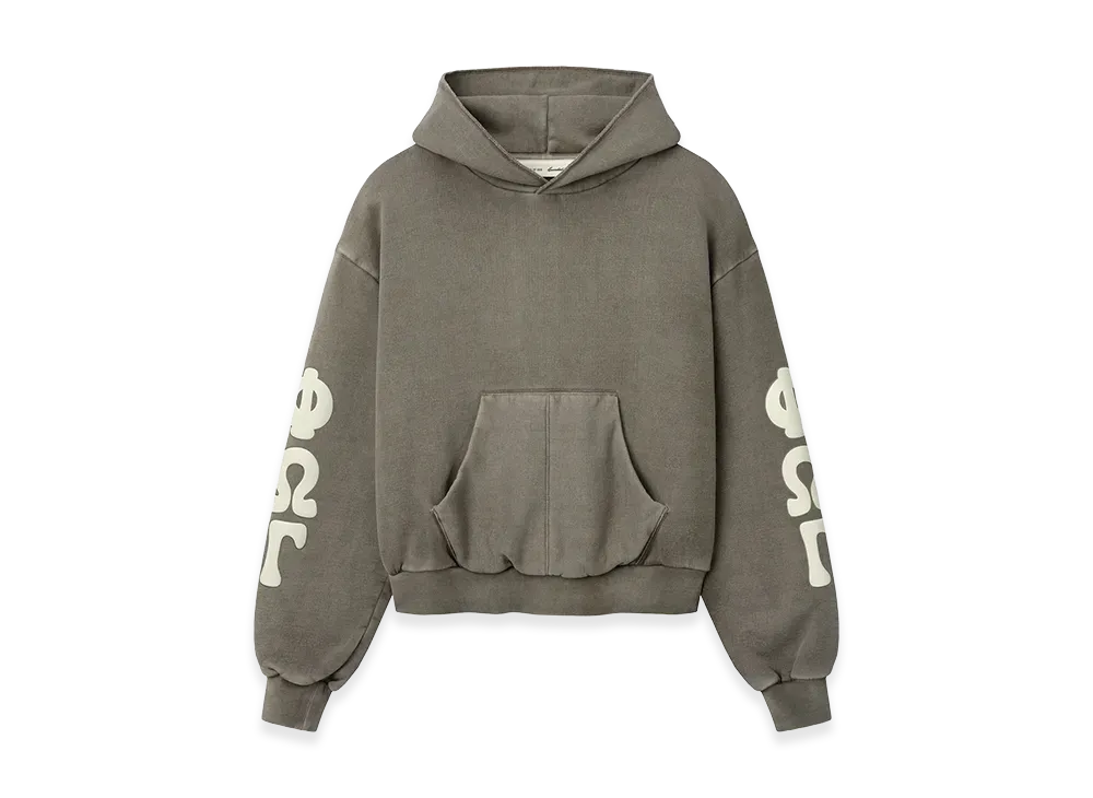 FEAR OF GOD ESSENTIALS Women's 90s Fleece Hoodie Classic Fit "Washed Seal"