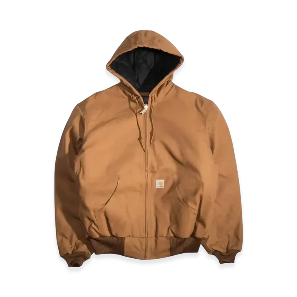 Carhartt WIP Duck Active Jacket With Quilted Flannel Lining "Brown"