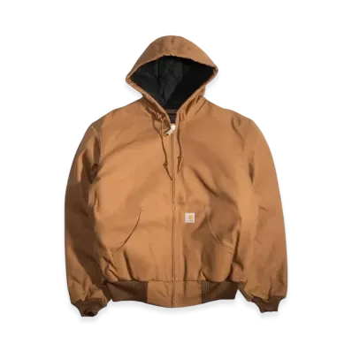 Carhartt WIP Duck Active Jacket With Quilted Flannel Lining "Brown"