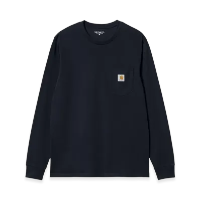 Carhartt WIP L/S Pocket T-Shirt "Dark Navy"