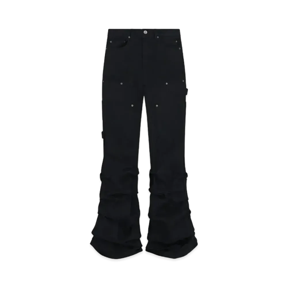 WE11DONE Wave Denim Work Pants "Black"