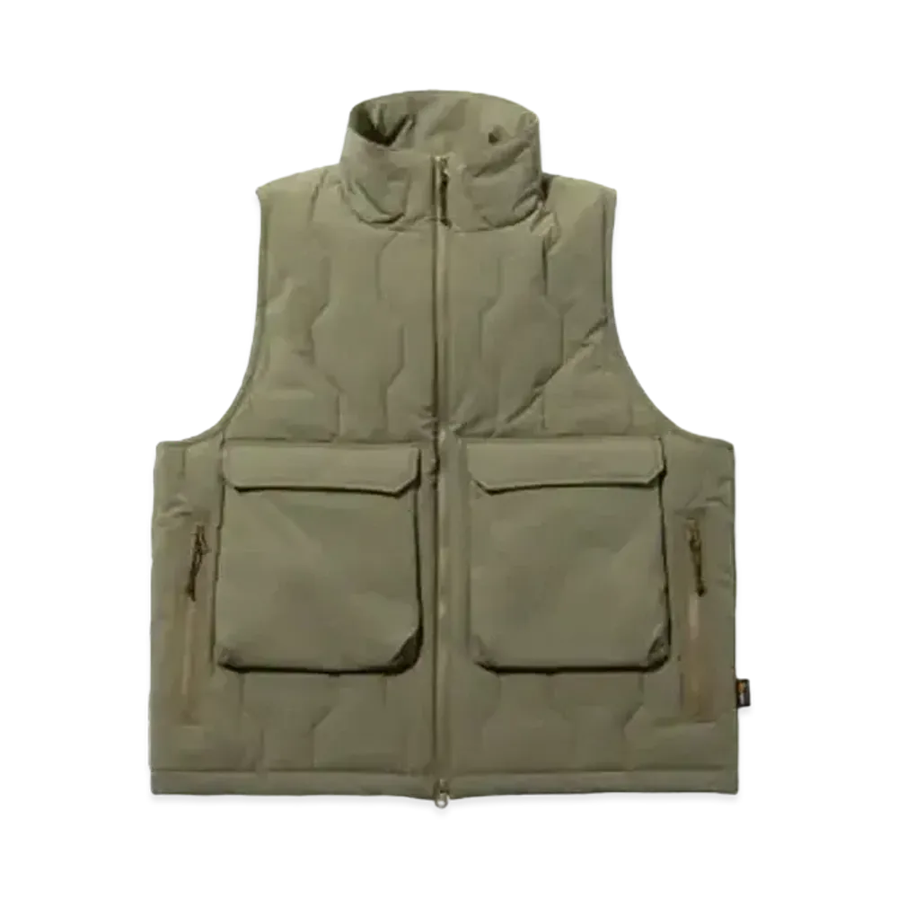POTR x G-Shock Products Cordura G-Quilt Stand Collar Padding Vest "Olive"