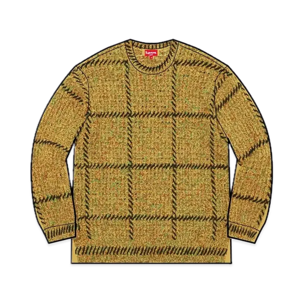 Supreme Quilt Stitch Sweater "Yellow"