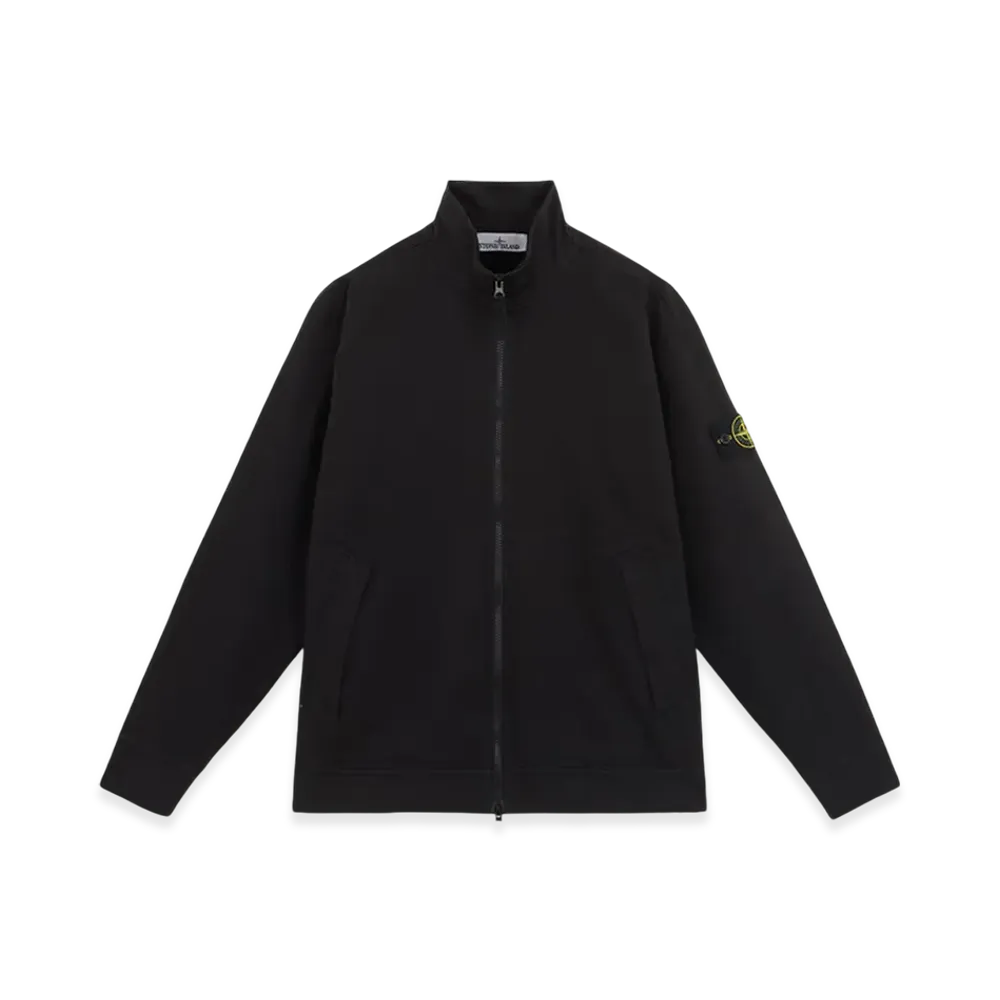 Stone Island 62050 Heavy Cotton Jersey Sweatshirt with Pockets Full Zipper - 24FW "Black"